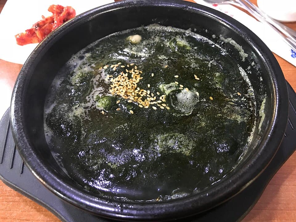 매생이국 예시 사진